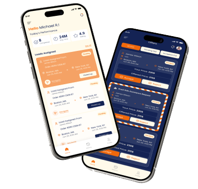 Dispatcher Gate offers and pricing screen with accept and reject actions